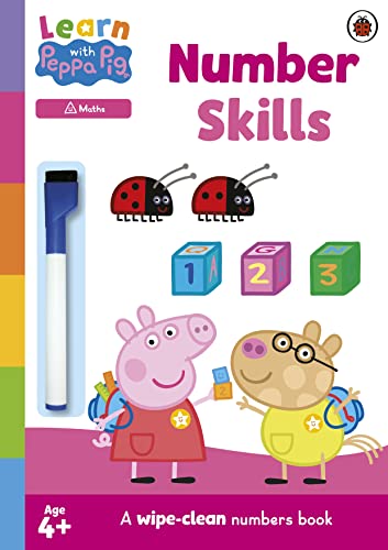 Learn with Peppa: Number Skills: A wipe-clean numbers book von Ladybird