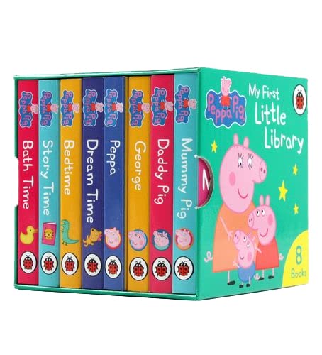 Peppa Pig My First Little Library 8 Books Collection Box Set (Dream time, Bedtime, Storytime, Bath Time, Peppa, George, Mummy Pig, Daddy Pig)