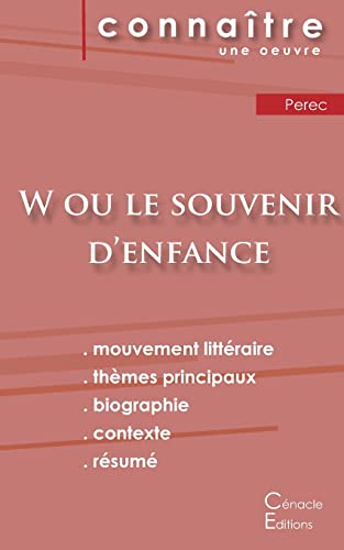 Fiche de lecture W ou le Souvenir d'enfance de Perec (Analyse littéraire de référence et résumé complet)