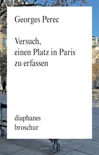 Versuch, einen Platz in Paris zu erfassen (diaphanes Broschur) von Diaphanes