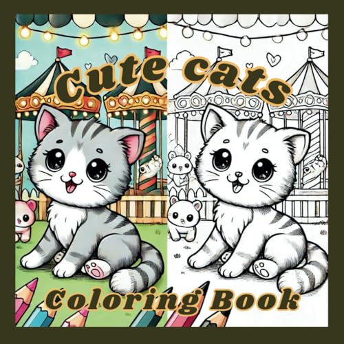 Cute cats coloring book for children age 4-8: Spark your little one's creativity with our giant coloring book! (Coloring books for kids and toddlers, Band 5) von Independently published