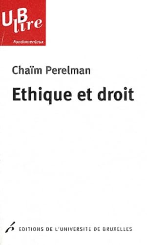 ETHIQUE ET DROIT 2 ED (0000) von UNIV BRUXELLES