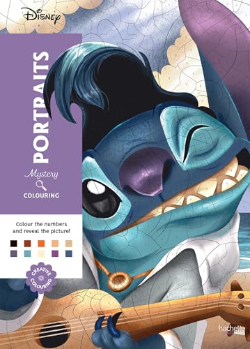 Mystery Colouring - Portraits: Reveal iconic Disney characters with colour by number von Hachette Heroes