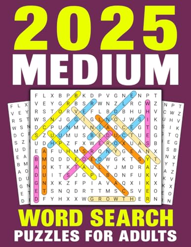 2025 Medium Word Search Puzzles for Adults von Independently published