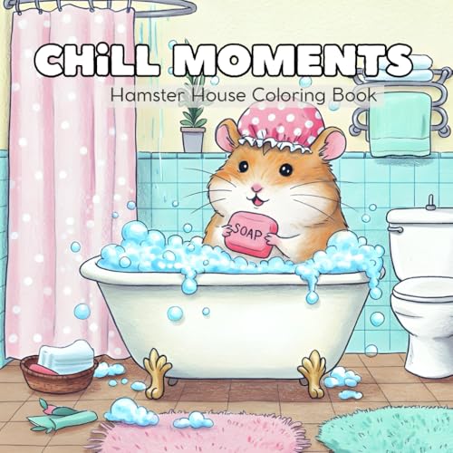 chill Moments: A Cozy Spaces and Hamster House Coloring Book for Adults and Teens von Independently published