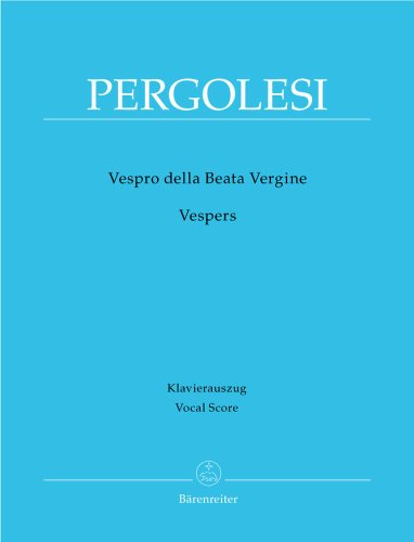Vespro della Beata Vergine / Vespers: Urtext