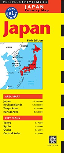 Japan Country Map (Periplus TravelMaps)