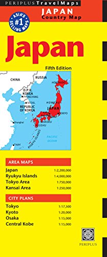 Japan Country Map (Periplus TravelMaps)