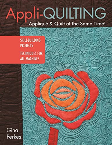 AppliQuilting: Applique & Quilt at the Same Time!: Appliqué & Quilt at the Same Time! Skill-building Projects: Techniques for All Machines: Includes Patterns in Back of Book