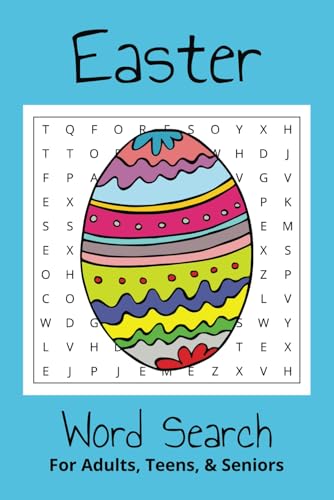 Easter Word Search: Wholesome Word Search Books for Adults, Teens, and Seniors Church and School | 6x9 | 80 Pages Vacation Holiday Celebration von Independently published