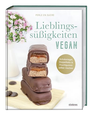 Lieblingssüßigkeiten vegan: Schokoriegel, Doppelkeks & Fruchtgummi selber machen. Das Rezeptbuch für vegane Süßigkeiten wie Riegel, Kekse & weitere leckere Lieblings-Snacks von früher und heute von Stiebner