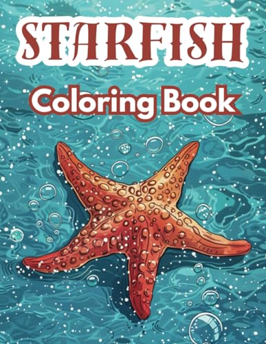 Starfish Coloring Book: 40 Relaxing Designs for Adults, Teens