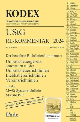 KODEX UStG-Richtlinien-Kommentar 2024 (Kodex des Österreichischen Rechts) von Linde Verlag Ges.m.b.H.