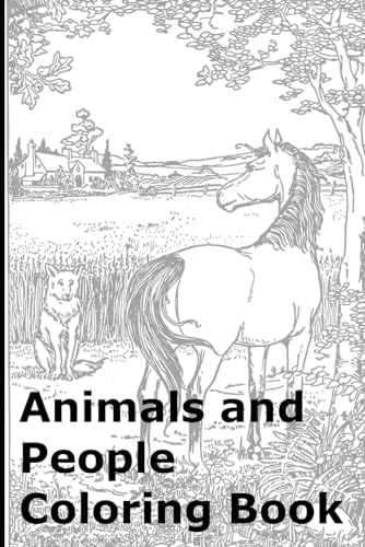 Animals and People Coloring Book von Independently published
