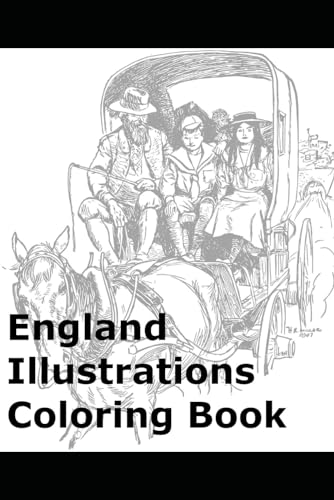 England Illustrations Coloring Book von Independently published