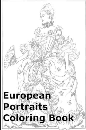 European Portraits Coloring Book von Independently published
