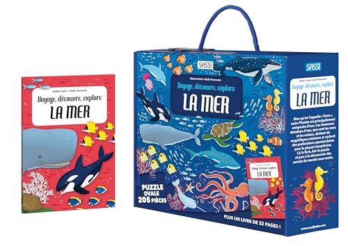 Voyage, découvre, Explore - La mer: Puzzle ovale 205 pièces