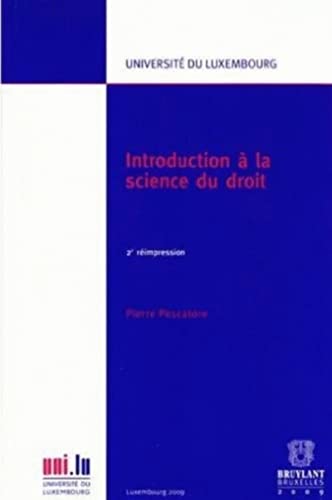 Introduction à la science du droit Introduction à la science du droit von BRUYLANT