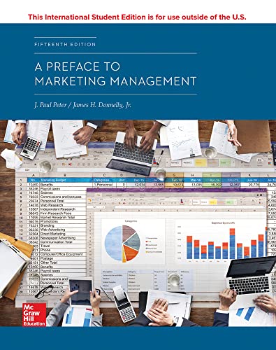 ISE A Preface to Marketing Management von McGraw-Hill Education