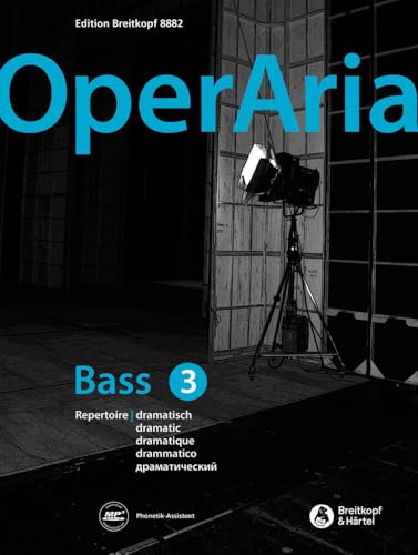 OperAria Bass Band 3: dramatisch (EB 8882) Repertoiresammlung / Vokalcoach von Breitkopf & Härtel