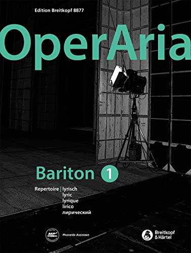 OperAria Bariton Band 1: lyrisch - mit CD (EB 8877): Repertoiresammlung / Vokalcoach von Breitkopf & Härtel