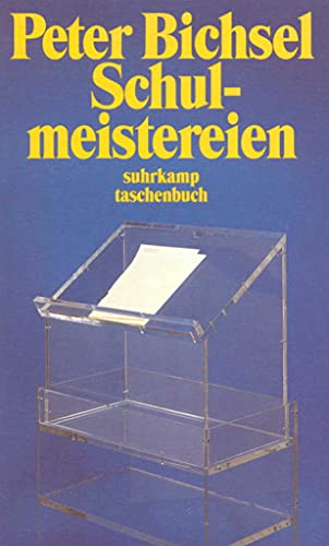 Schulmeistereien (suhrkamp taschenbuch)