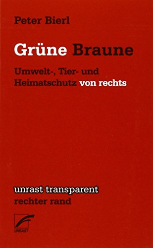 Grüne Braune: Umwelt-, Tier- und Heimatschutz von Rechts (unrast transparent - rechter rand)