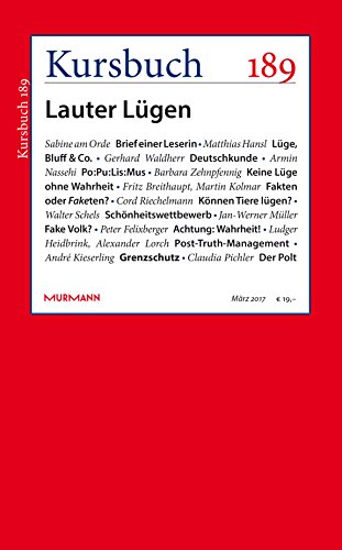 Kursbuch 189. Lauter Lügen