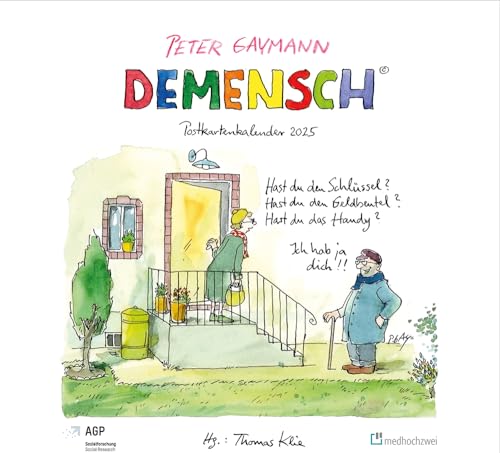 Demensch. Postkartenkalender 2025 von medhochzwei Verlag