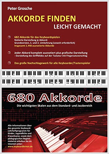 Akkorde finden leicht gemacht: Das große Nachschlagewerk für alle Keyboarder und Pianisten - mehr als 680 Akkorde im Überblick von Books on Demand GmbH