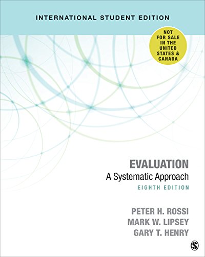 Evaluation: A Systematic Approach von Sage Publications