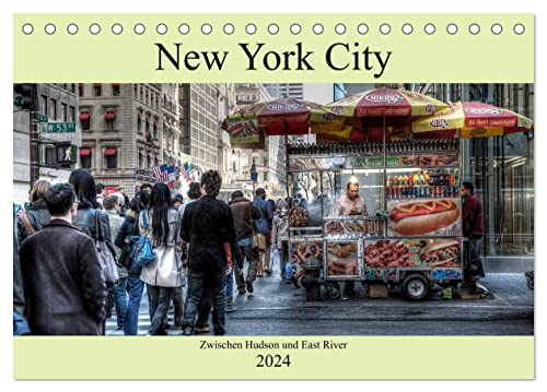 New York City - Zwischen Hudson und East River (Tischkalender 2024 DIN A5 quer), CALVENDO Monatskalender