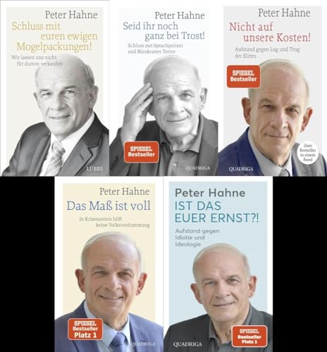 Peter Hahne - 5 Titel im Set plus 1 exklusives Postkartenset