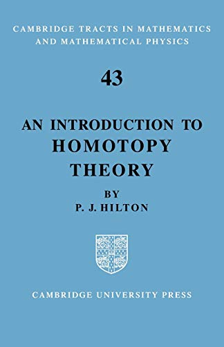 An Introduction to Homotopy Theory von Cambridge University Press