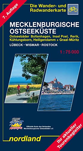 Nordland Karten, Ostseeküste zwischen Lübeck und Rostock