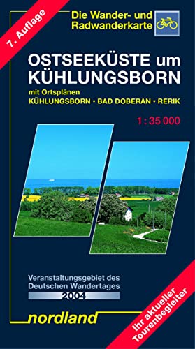 Ostseeküste um Kühlungsborn 1 : 35 000: Rerik, Kröpelin, Bad Doberan mit Ortsplan Ostseebad Kühlungsborn