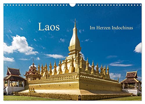 Laos - Im Herzen Indochinas (Wandkalender 2024 DIN A3 quer), CALVENDO Monatskalender von CALVENDO