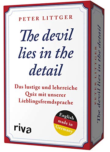The devil lies in the detail: Das lustige und lehrreiche Quiz mit unserer Lieblingsfremdsprache von RIVA