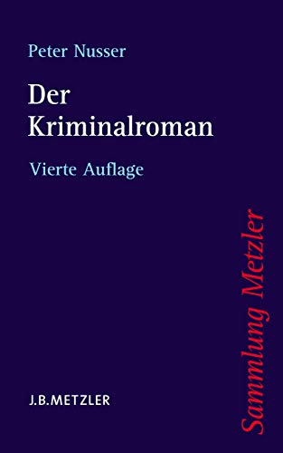 Der Kriminalroman (Sammlung Metzler)