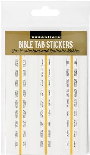 Bible Tab Stickers: 99 Gold Foil-accented Self-adhesive Tabs to Mark the Books of Your Bible