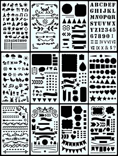 Essentials Dotted Journal Stencil Set: 300 Designs