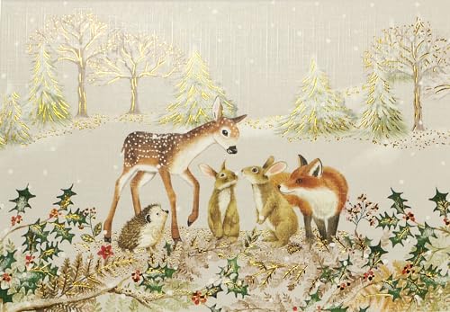 Furry Friends Small Holiday Cards von Peter Pauper Press
