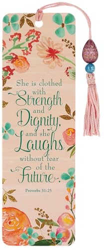 She Is Clothed With Strenth and Dignity Beaded Bookmark von Peter Pauper Press
