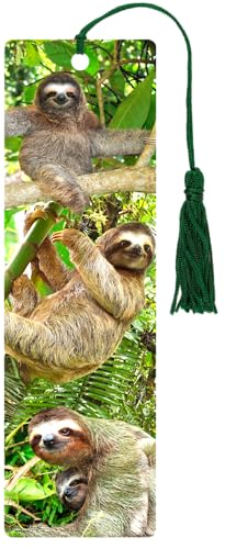 Sloths 3-D Bookmark