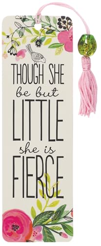 Though She Be but Little, She Is Fierce Beaded Bookmark