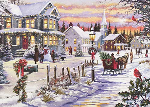Village Sleigh Ride Holiday Cards (Deluxe Boxed Holiday Cards)