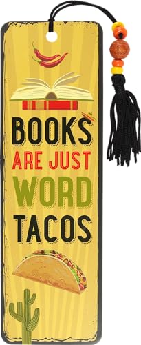Books Are Just Word Tacos Beaded Bookmark Books Are Just Word Tacos Beaded Bookmark von Peter Pauper Pr