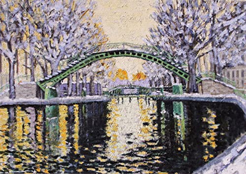 Canal of St Martin in Winter Deluxe Boxed Holiday Cards (20 cards, 21 self-sealing envelopes)