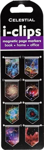 Celestial I-clips Magnetic Page Markers: Set of 8 Magnetic Bookmarks von Peter Pauper Press