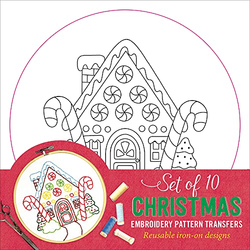 Christmas Embroidery Transfers (set of 10 hoop designs!)